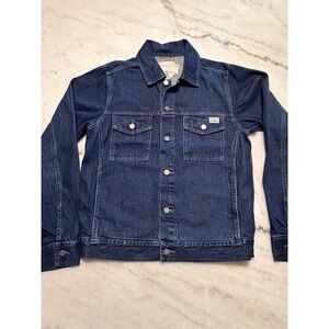 Kimes Ranch Mens Denim Jacket Dark Wash Cone Denim 2022 US Shootout Finals Large